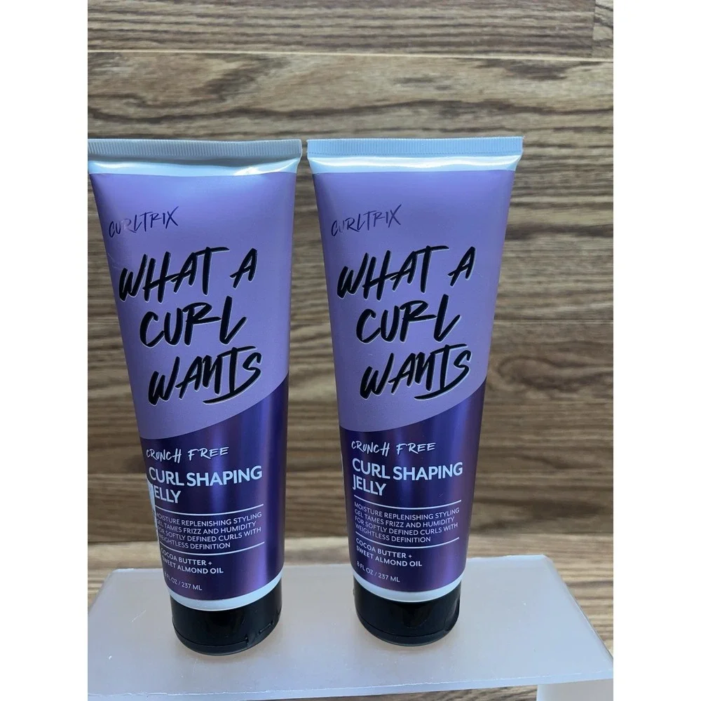 2-CURLTRIX What A Curl Wants Curl Shaping Jelly Cocoa Butter Sweet Almond Oil